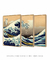 Kit 3 Quadros Hokusai - Quadros para Decoração - Empório dos Quadros