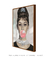 Quadro Bonequinha de Luxo Audrey Hepburn - Chiclete Rosa - Quadros para Decoração - Empório dos Quadros