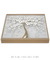 Quadro Decorativo Árvore Dourada Efeito 3D Sala