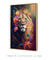 Quadro Decorativo Pintura Lion Flowers - comprar online