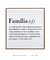 Quadro Família Significado Dicionário - comprar online