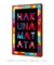 Quadro Hakuna Matata - Colorido na internet