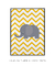 Quadro Infantil Elefante Listras Amarelas - loja online