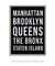 Imagem do Quadro Manhattan Brooklyn Queens Bairros