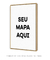 Quadro Mapa da Sua Cidade (Personalizado) - comprar online