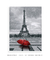 Quadro Torre Eiffel e Guarda-Chuva Vermelho - loja online