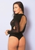 Body de Mangas Longas com Transparência - Yaffa Lingerie - comprar online