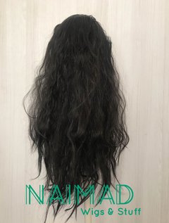 Peluca frizada negra sin flequillo - comprar online