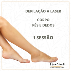 DEPILAÇÃO A LASER | 1 sessão Pés e Dedos