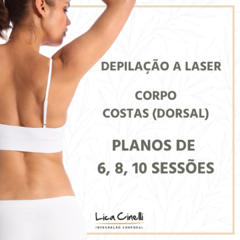 Depilação a Laser | Costas - dorsal | Planos de 4, 6, 8 ou 10 sessões - comprar online