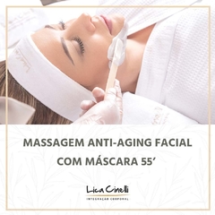 Massagem Anti-aging Facial com Máscara 55’