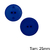 Botão Massa 2 Furos Azul Royal - PCT/ 12 UNIDADES - BT1207G