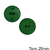 Botão Massa 2 Furos Verde Escuro - PCT/ 12 UNIDADES - BT1209G