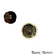 Botão 500 Dourado Com Pézinho - PCT/ 12 UNIDADES - BT1517