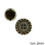 Botão 500 Dourado 4 Furos - PCT/ 12 UNIDADES - BT2505