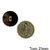 Botão 500 Dourado Com Pézinho - PCT/ 12 UNIDADES - BT2521