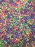 Miçanga Acrílica Redonda Alfabeto Neon letra Colorida 4x7mm pacote com 250 gramas/ MAR7124