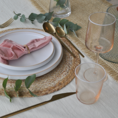 SET X 6 COPAS DE VINO CORAL - Sineta deco+home