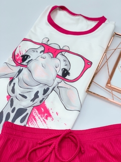 Tshirt Girafa Pink