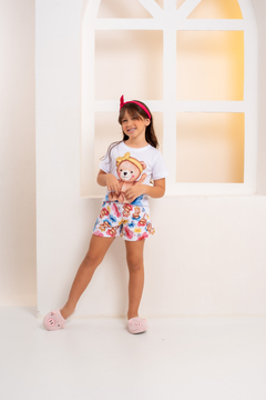 Baby-Doll Infantil Feminino Ursinho Flor - comprar online