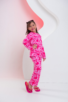 Baby-Doll Infantil de Calça Barbie Pink Feminino - Amme Brand | Loja de Atacado