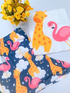 Baby-Doll Flamingo e Girafa sonhos
