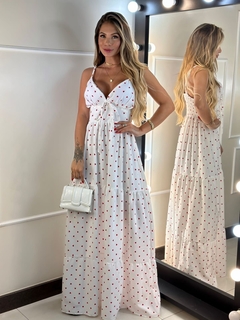 Vestido Aghata -Estampa com mini coração - comprar online