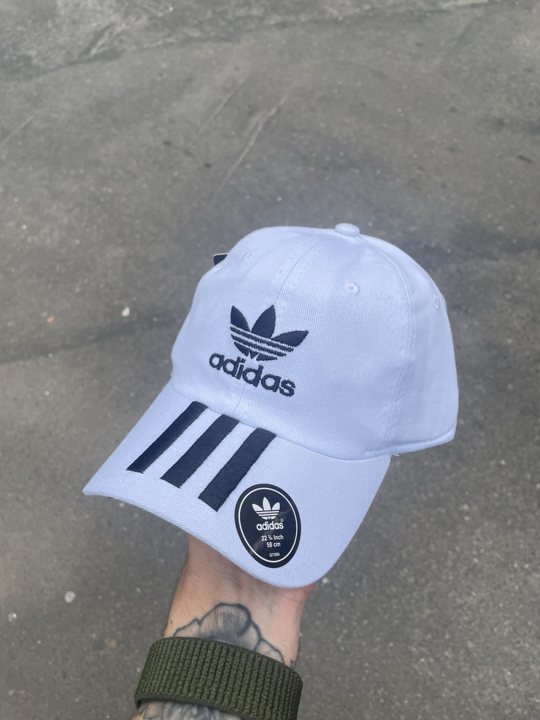 Boné Adidas Trefoil 3 Stripes Branco/Preto