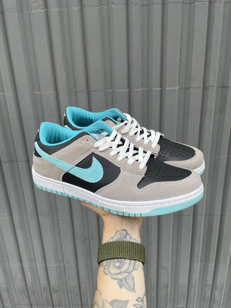 T nis Nike Sb Dunk Low Cinza Verde Turquesa