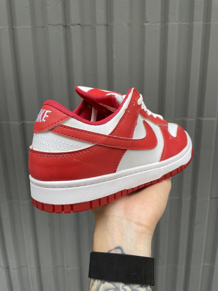 Tenis Nike Sb Dunk Low Vermelho Branco Sintetico