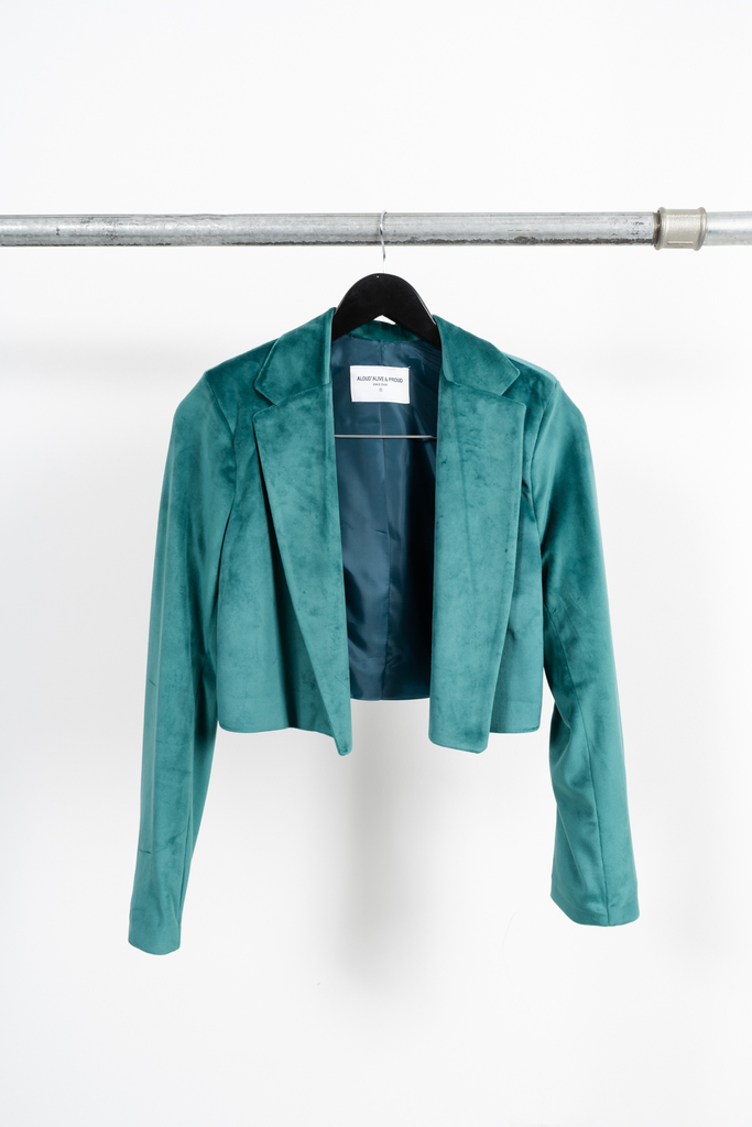 Chaqueta terciopelo verde