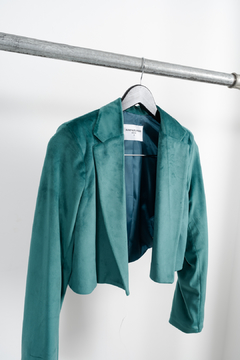 CHAQUETA TERCIOPELO VERDE - comprar online