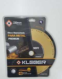 Disco Diamantado 230mm Para Metal Premium Kleber Fox65230