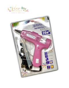 Pistola Pink de Cola Quente Pequena Importada Hot Melt Glue Gun (20W) - 1 Unidade