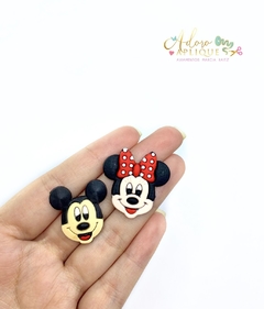 Aplique Emborrachado Minnie e Mickey - 2 unidades (1 de cada)