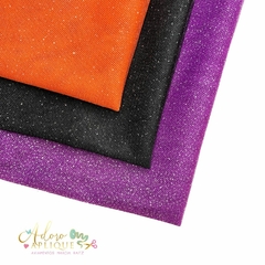 Tecido de Tule Brilhoso Coleção Halloween Preto, Roxo ou Laranja (30cmx1metro) - 1 Unidade - comprar online