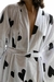 Kimono de Algodão - Coração Negro - comprar online