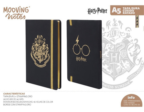 libreta personalizada Harry Potter