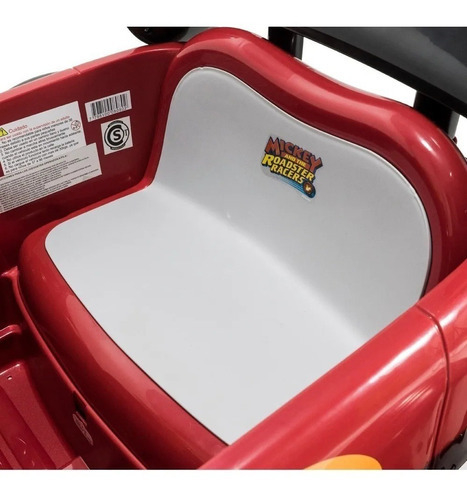 Auto a Bateria Mickey Racer Car Maravilloso Mundo