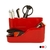 Organizador de escritorio O-life S-112 Rojo 9 piezas Liggo