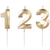 Vela Design Dourada - Números