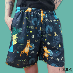 Neon Cats - Short Unisex - comprar online