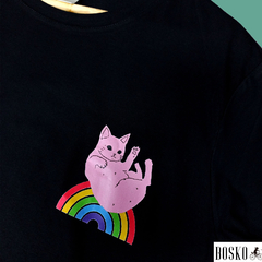 Remera Rainbow Cat - Unisex - tienda online