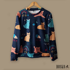 Kitten Club Sweater Gamuzado - Unisex