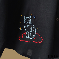 Moon Cat -Manga Larga Unisex en internet