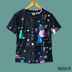 Remera Neon Cats Unisex Comprar en Bosko Tienda