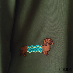 Dachshund Wave -Manga Larga Unisex en internet