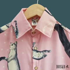Space Dance Cats Pink- Unisex