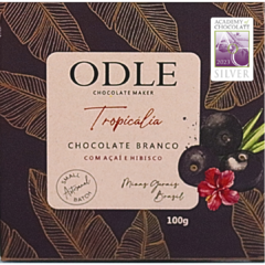 Chocolate Branco 33% Cacau com Açaí e Hibisco - comprar online
