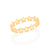 513222 Anel Rommanel skinny ring folheado a ouro estrelas lisas